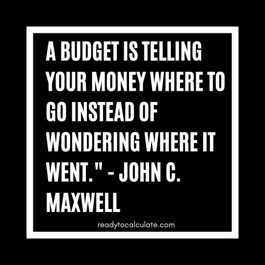 Free Monthly Budget Calculator