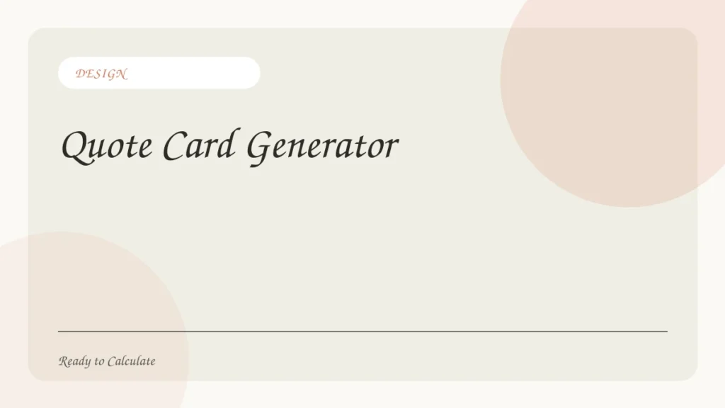 Free Quote Card Generator