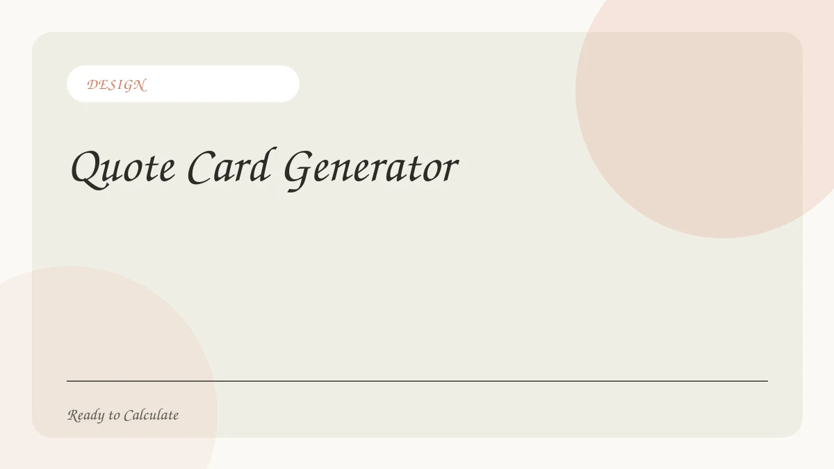 Free Quote Card Generator