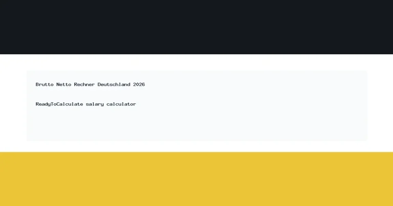 Brutto Netto Rechner Deutschland 2026 salary calculator thumbnail
