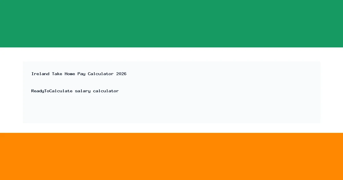 Ireland take home pay calculator 2026 thumbnail