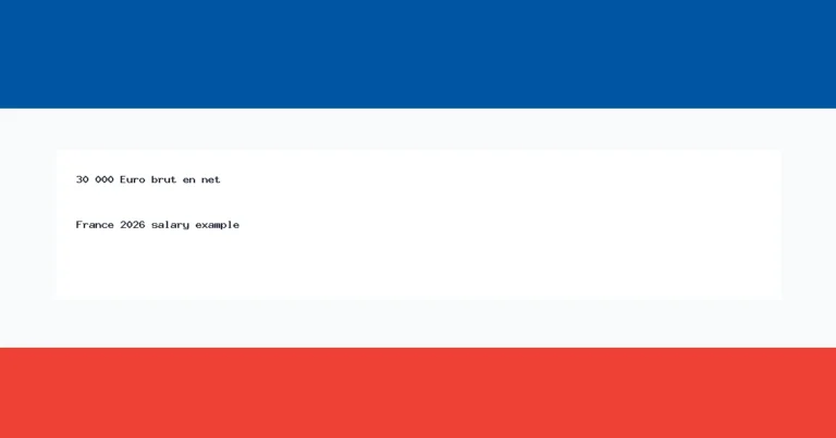 30 000 Euro salaire brut net France 2026 thumbnail