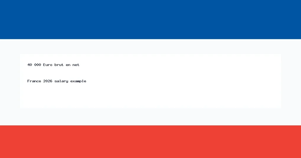 40 000 Euro salaire brut net France 2026 thumbnail