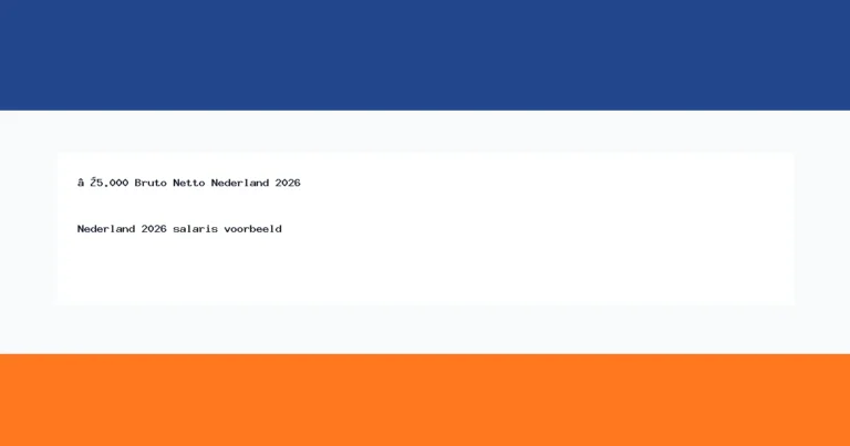 €5.000 Bruto Netto Nederland 2026 thumbnail