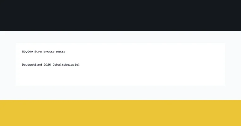 50.000 Euro brutto netto Deutschland 2026 thumbnail