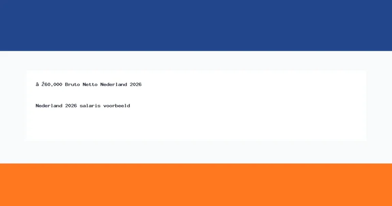 €60.000 Bruto Netto Nederland 2026 thumbnail