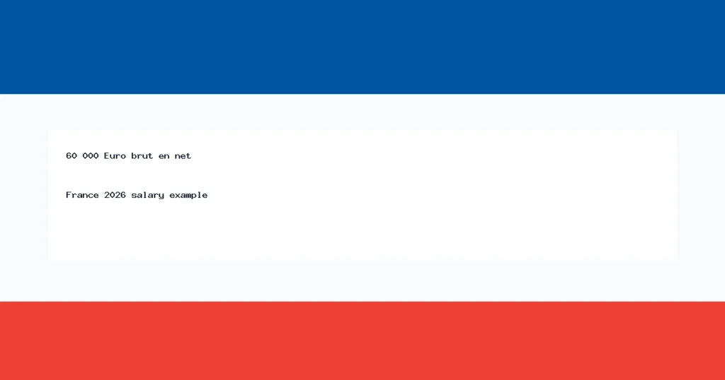 60 000 Euro salaire brut net France 2026 thumbnail
